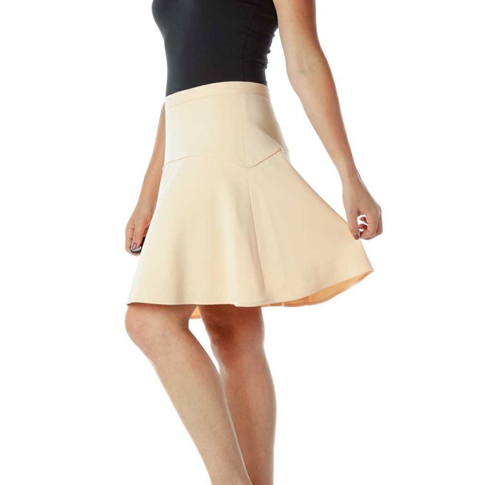 Tahari Orange Flared Skirt - Picture 3 of 4